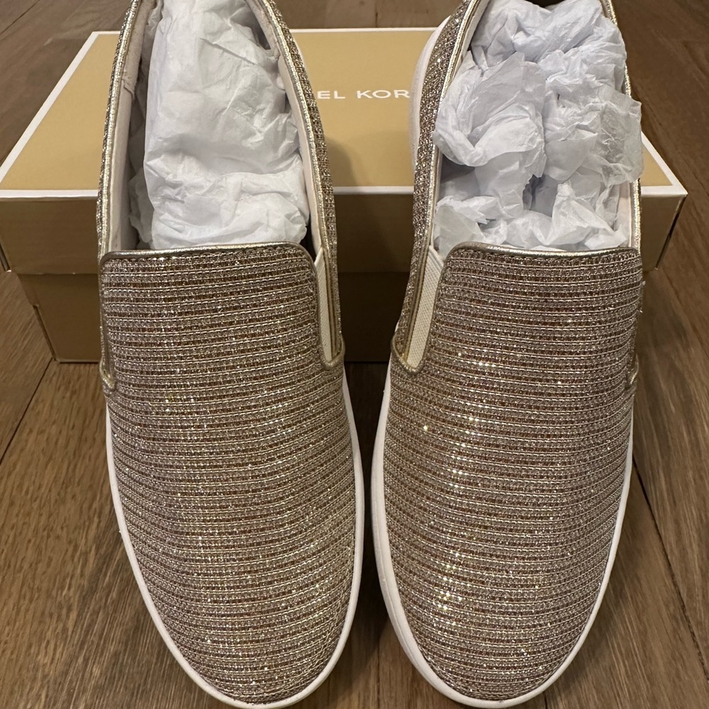 Michael Kors Women's Gold Slip-On Shoes